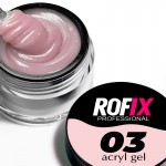 Акрилгель (Полигель) для наращивания и моделирования ногтей Acryl Gel Оттенок - 03, 20гр