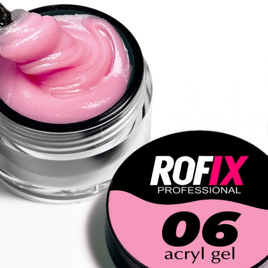 Акрилгель (Полигель) для наращивания и моделирования ногтей Acryl Gel Оттенок - 06, 20гр