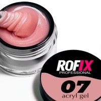 Акрилгель (Полигель) для наращивания и моделирования ногтей Acryl Gel Оттенок - 07, 20гр