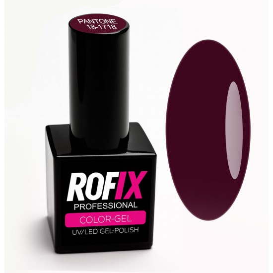 Гель-лак Rofix Color-Gel PANTONE 18-1718 Hawthorn Rose, 10гр