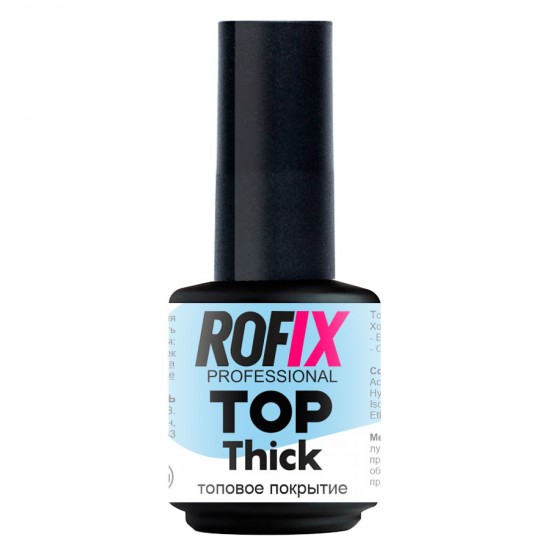 Топ для гель-лаков Top No Wipe Thick, 15мл