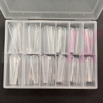 Верхние формы для наращивания ногтей, многоразовые, широкие, с разметкой в боксе, Балерина, 120шт