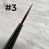 Кисть для геля №3 серая метал с колпачком (в тубе)
