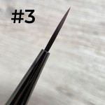 Кисть для геля №3 серая метал с колпачком  (в тубе)
