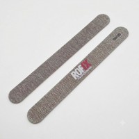 Пилка для ногтей 100/180 грит прямая коричневая (деревянная основа, тонкая)