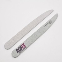 Пилка для ногтей 180/240 грит фигурная серая (деревянная основа, тонкая)